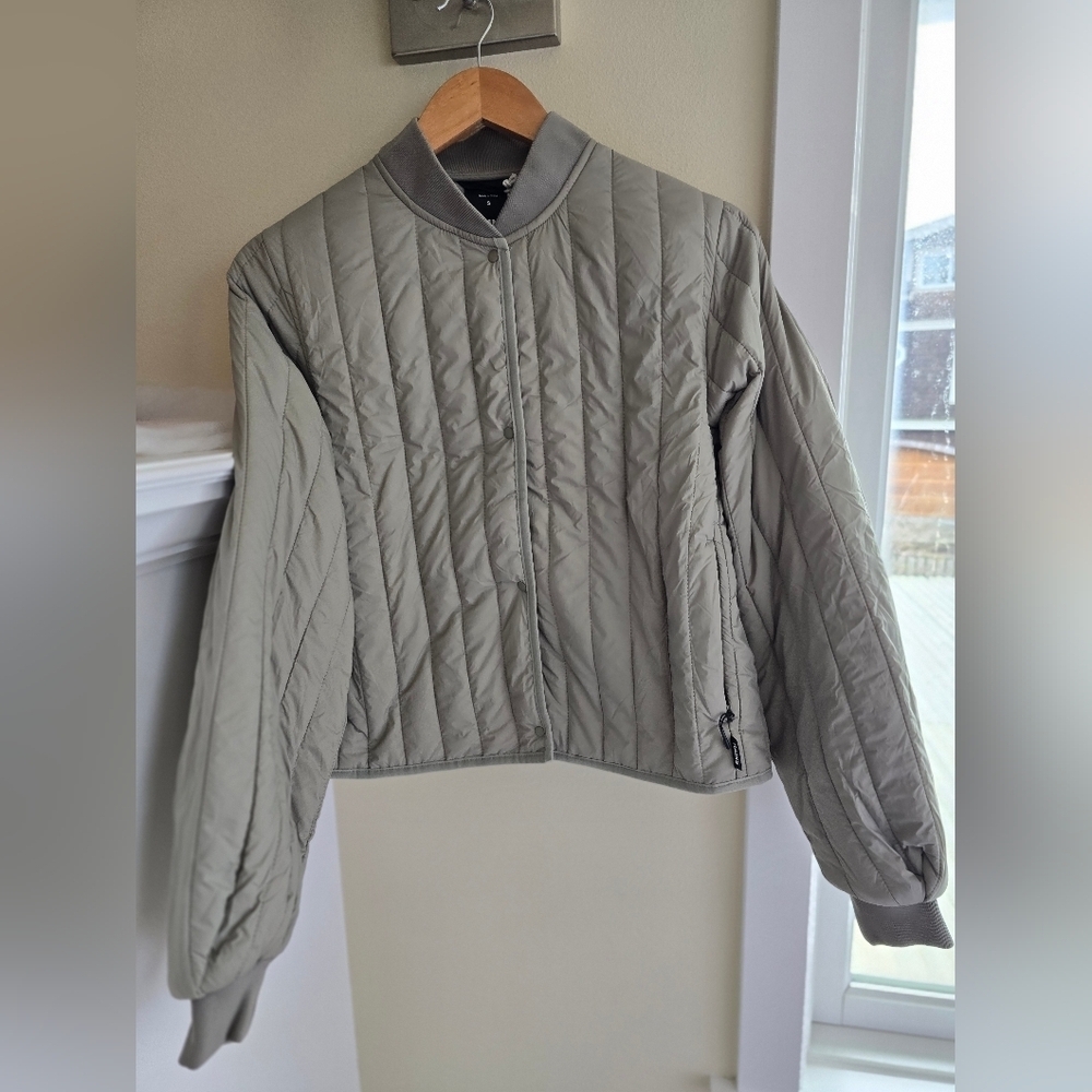 NWT! Rains, Banja Liner Bomber W Jacket, Drift, Size Small, MSRP $150